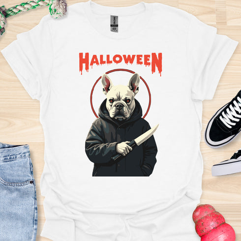 Halloween - V5 - Frenchie Halo Killer T-Shirt